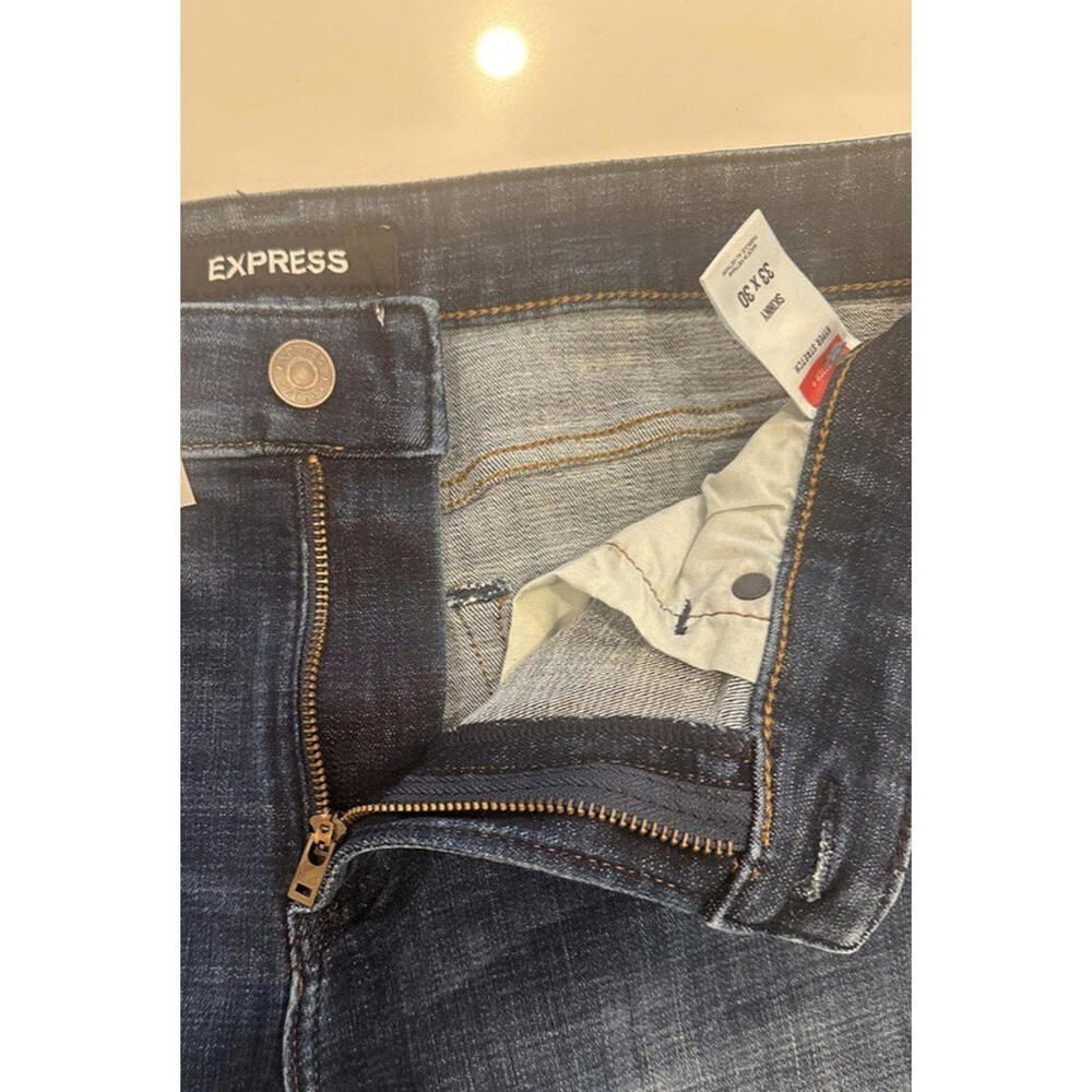 Men Express Hyper-Stretch Jeans Slim Fit 33x30